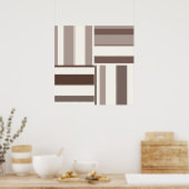 Poster Rectangles de blocs de couleurs géométriques - Bro (Cuisine)