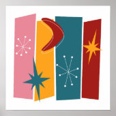 Poster Rectangles de l'ère atomique Boomerang Starburst M (Devant)