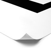 Poster Rectangles géométriques Abstraites modernes en noi (Coin)