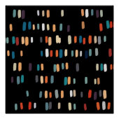 Poster Rectangles multicouleurs irrégulières (Devant)