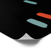 Poster Rectangles multicouleurs irrégulières (Coin)