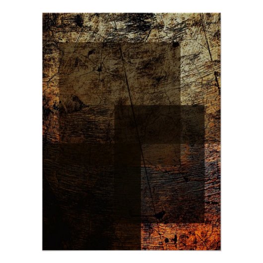 Poster Rectangles rustiques (Devant)