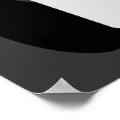 Poster Rectangles stylisées Gris/Noir/Blanc (Coin)