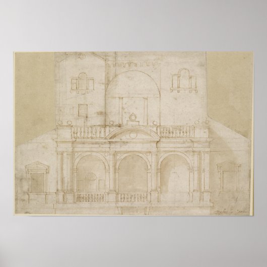 Poster Recto : Design architectural (Villa Madama) (Devant)