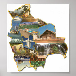 Poster recuerdo de Bolivia