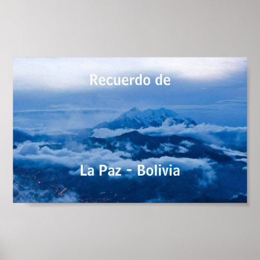 Poster recuerdo de La Paz (Devant)