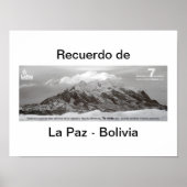 Poster recuerdo de Las Paz (Devant)
