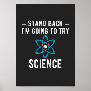 Poster Reculez Je Vais Essayer La Science