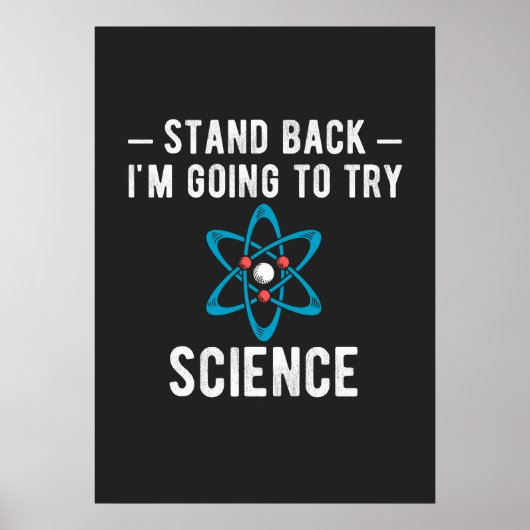 Poster Reculez Je Vais Essayer La Science (Devant)
