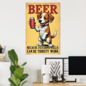 Poster Récupérer Des Boules Peut Être Un Travail De Soif (Bureau à domicile)