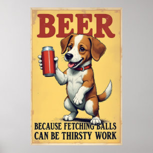 Poster Récupérer Des Boules Peut Être Un Travail De Soif