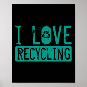 Poster Recyclage Activist Recyclé Eart