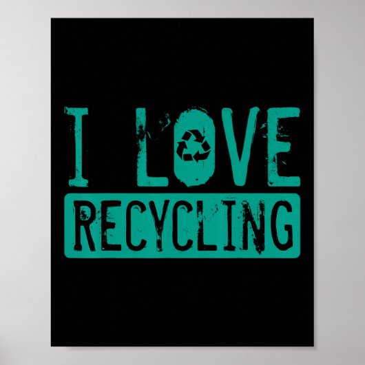 Poster Recyclage Activist Recyclé Eart (Devant)