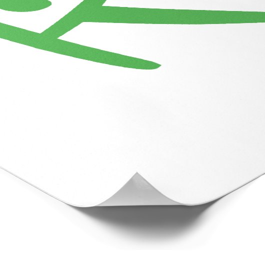 Poster Recyclage coloré (Coin)