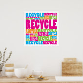 Poster Recyclage coloré (Cuisine)