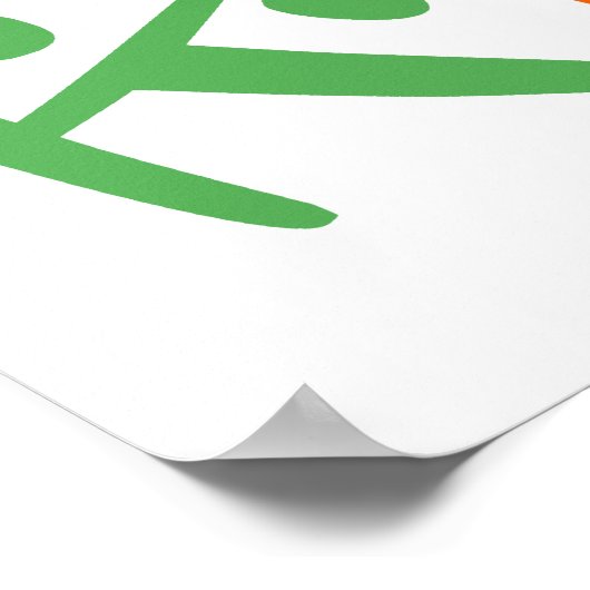 Poster Recyclage coloré (Coin)