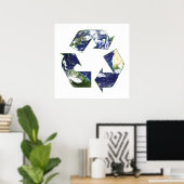 Poster Recyclage de la terre (Bureau à domicile)