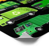 Poster Recyclage des déchets de déchets de camionnette An (Coin)