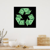 Poster Recyclage monétaire (Cuisine)