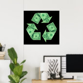 Poster Recyclage monétaire (Bureau à domicile)