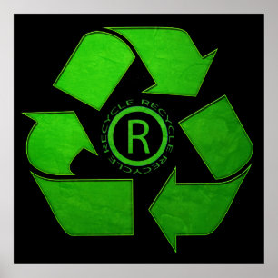 Poster Recycle Logo par Shirley Taylor