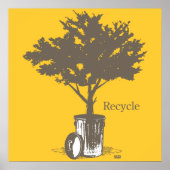 Poster recyclen bomen (Voorkant)