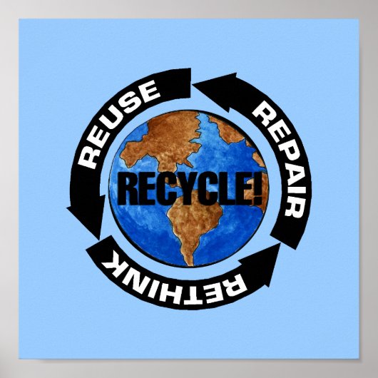 Poster Recycler l'affiche (Devant)