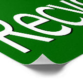 Poster Recycler l'affiche du Congrès (Coin)