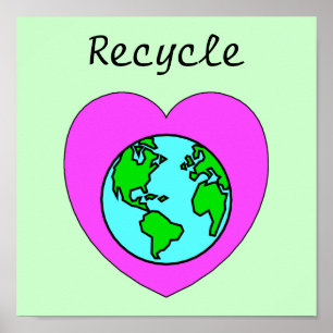 Poster Recycler l'affiche écologique De l'environnement
