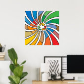 Poster Recycler l'art des signes (Bureau à domicile)
