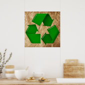 Poster Recycler - Papier grumplé (Cuisine)