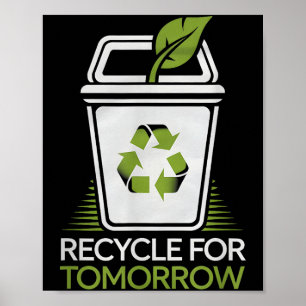 Poster Recycler pour demain Recycler amoureux de la natur