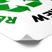 Poster Recycler réutiliser Renouveler l'environnement de  (Coin)