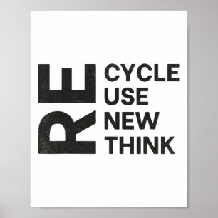 Poster Recycler réutiliser réutiliser réutiliser réutilis