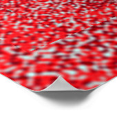 Poster Red and Gray Dots Reflections (Coin)