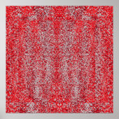 Poster Red and Gray Dots Reflections (Devant)