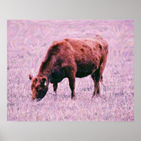 Red Angus Artsy Cow Photographie Art Imprimer