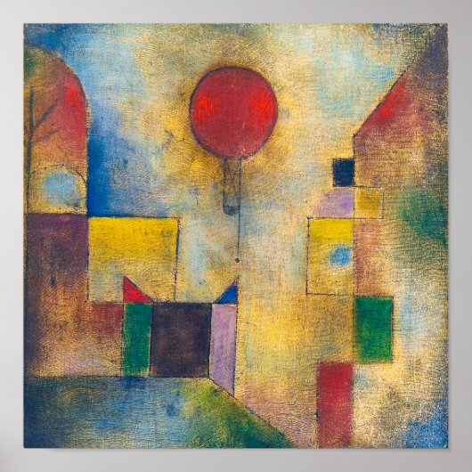 Poster Red Balloon | Paul Klee | (Devant)