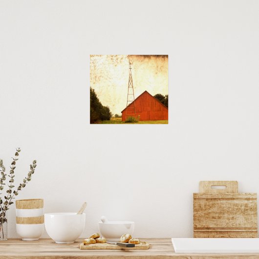 Poster Red Barn Art 2 (Cuisine)
