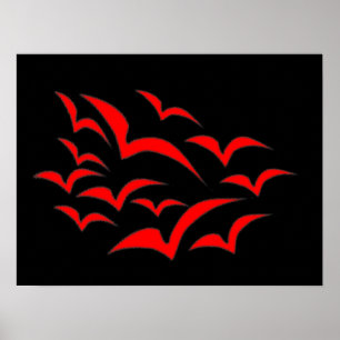Poster Red Bat Cloud