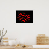 Poster Red Bat Cloud (Cuisine)