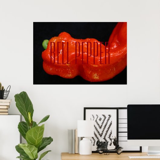 Poster Red Bell Pepper (Bureau à domicile)