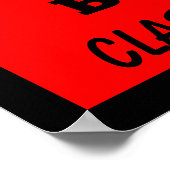 Poster Red Black Félicitations Graduation (Coin)