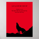 Poster Red Black Pop Art Leadership Wolf Howling<br><div class="desc">Wolves Digital Artwork - Wolf Silhouette Ordinateur Animal Art - College Pop Art - Wild Animals Ordinateur Images</div>