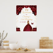 Poster Red Blonde Hair Princess Bienvenue (Cuisine)