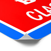 Poster Red Blue Félicitations Diplôme (Coin)