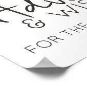 Poster Red Blush Floral Roses Élégants Conseils (Coin)