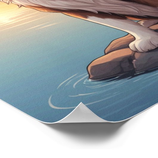 Poster Red Border Collie (Coin)