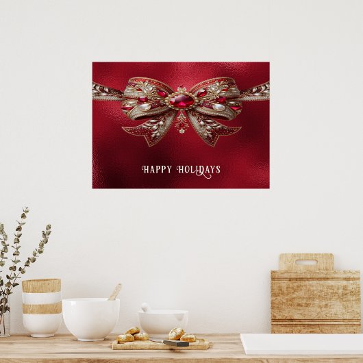 Poster Red Bow Holiday (Cuisine)