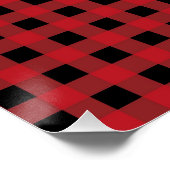 Poster Red Buffalo Plaid Holiday (Coin)